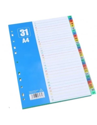 SEPARADOR NUMERICO PVC A4 1-31